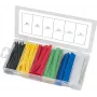 Kutistesukkasetti KS Tools 970.0540 – 100 kpl, lajiteltuja värillisiä kokoja