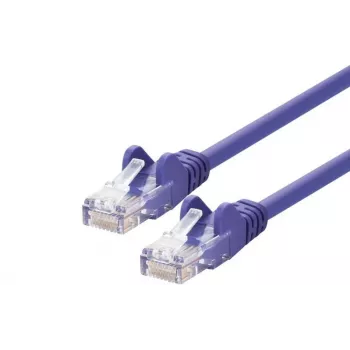 Verkkokaapeli LOGON Cat5e U/UTP (UTP) violetti 5 m RJ-45–RJ-45