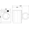 Pesukone INDESIT MTWE81495WBPL 8 kg, 1400 kierr./min, energiatehokkuusluokka B