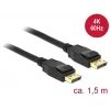 DeLOCK - DisplayPort-kaapeli - DisplayPort (M) - DisplayPort (M) - 1,5 m - 4K-tuki - musta (85508)