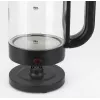 Jata HA702 vedenkeitin, 1,2 l, 1500 W, borosilikaattilasi, langaton, musta