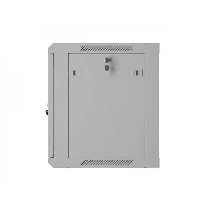 19 9U 600X 450 harmaa seinäkiinnitteinen räkkikaappi rei'itetty