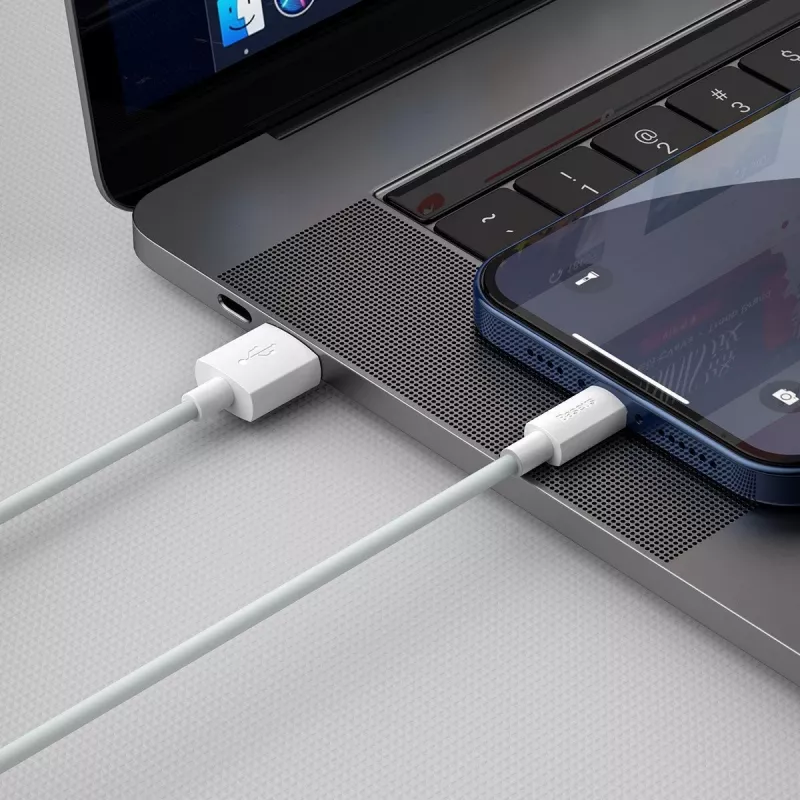 Baseus TZCALZJ-02 puhelinkaapeli valkoinen 1,5 m USB A Lightning