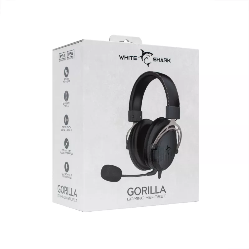 Kuulokkeet White Shark GH-2341 Gorilla musta/harmaa