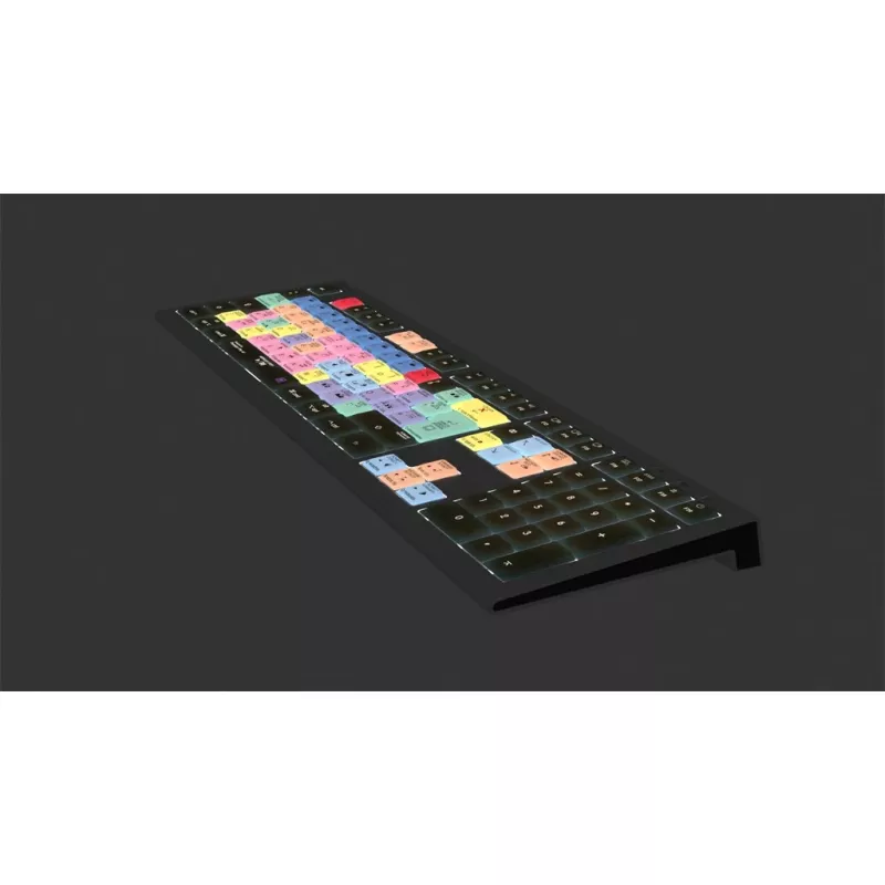 Logickeyboard Adobe Premiere Pro CC Astra 2 näppäimistö yleisnäppäimistö USB QWERTZ saksa harmaa