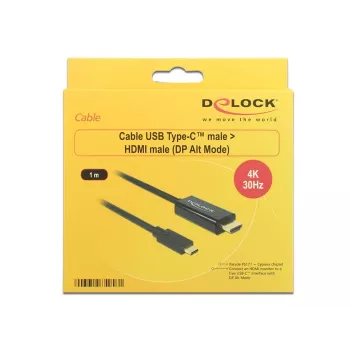Videokaapeliadapteri USB Type-C HDMI DeLOCK 85258