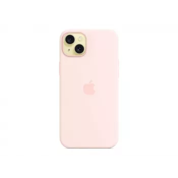 Silikonikotelo MagSafe-yhteensopiva iPhone 15 Plus – vaaleanpunainen