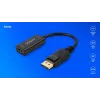 Adapteri Savio DisplayPort (M) v1.2 - HDMI A (F) v1.4, 4K, AK-62