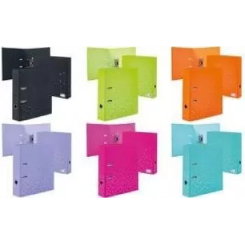 HERMA Color rengaskansio A4 musta D-rengas kartonki 1 kpl