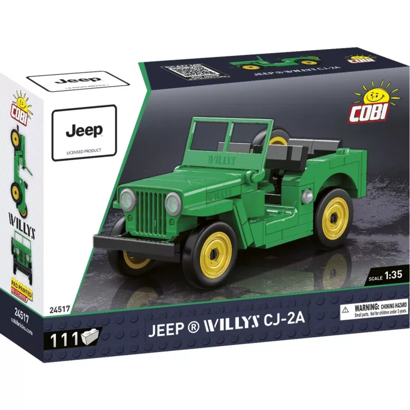 Cobi rakennuslelu Jeep Willys CJ-2A vihreä malli 24517 – palikkasarja