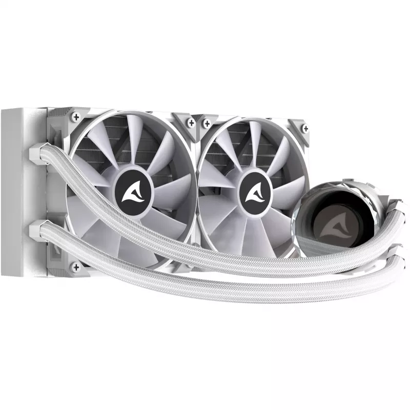 S80 RGB White AIO 240mm -nestemäinen jäähdytys, valkoinen