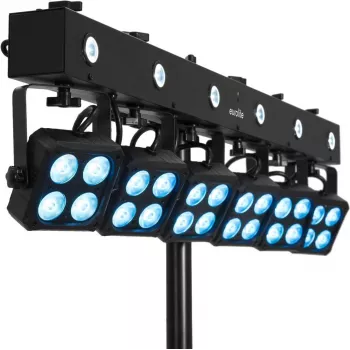 Valaisusarja EUROLITE KLS-180/6 — 6 LED-valonheitintä, kompakti muotoilu