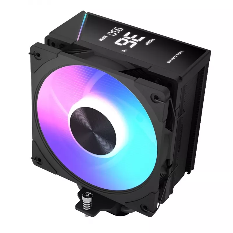 MODECOM Volcano 0C T102 LCD ARGB prosessorin ilmajäähdytin 12 cm musta