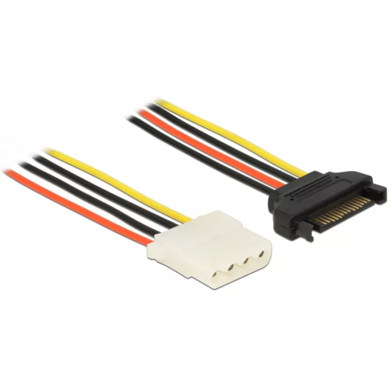 Sisäinen virtakaapeli DeLOCK 60136 0,2 m SATA 15-pin Molex 4-pin