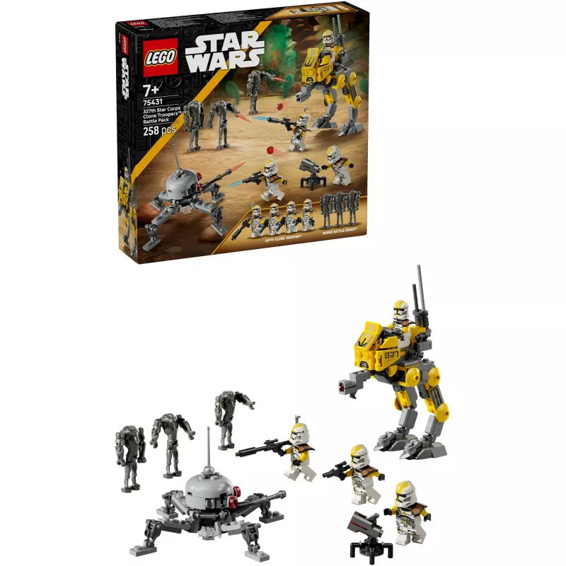 LEGO Star Wars -sarja 327th Star Corps Clone Troopers Battle 75431 — 258 osaa, 7 minihahmoa, ikä 7+