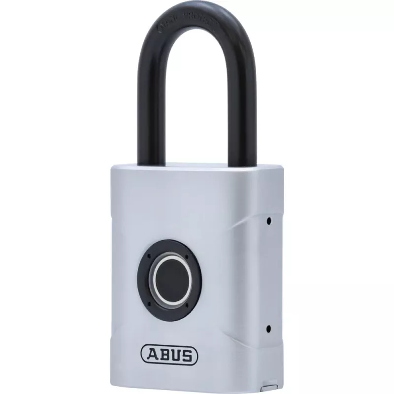 ABUS Touch 57/45 biometrinen riippulukko 62575, sormenjälkitunnistin, 45 mm, IP66/IP68, säänkestävä, hopea