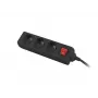 Lanberg PS1-03E-0150-BK jatkojohto (1,5 m, musta)