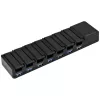 Pöytä-USB-3.1-Gen-1-keskitin SILVERSTONE SST-UC03B-PRO – 7 USB-liitäntää
