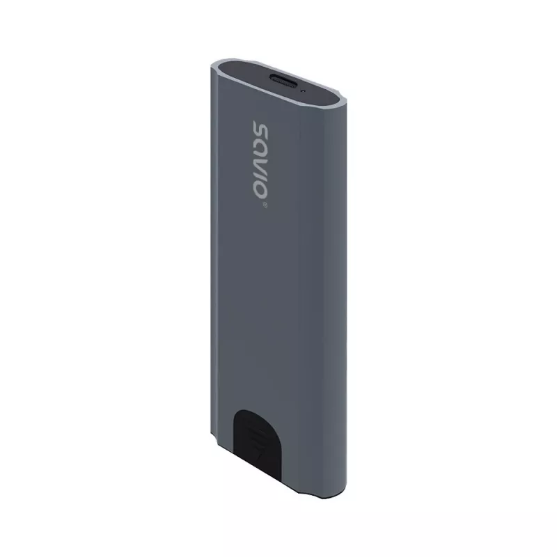 M.2 SSD-kotelo SAVIO AK-67 harmaa, USB 10 Gbit/s, tuki yksittäisille M.2-asemille