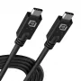 USB 40Gbps Type-C -kaapeli Akasa AK-CBUB67-10BK, 1 m, suurnopeusdatansiirto