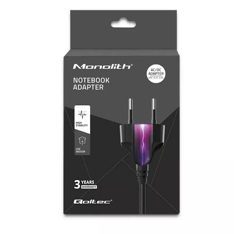 Qoltec 51027 laturi | 65W | 5-20,3V | 2-3,25A | USB Type-C | PD