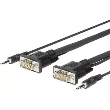 Vivolink PROVGAMCS4.6 videokaapelisovitin 4,6 m VGA (D-Sub) + 3,5 mm musta
