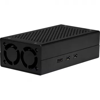 Raspberry Pi RB-ALUCASEP5-M2 musta
