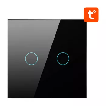 Älykäs valokytkin Avatto ZTS02-EU-B2 ZigBee 2-suuntainen musta, seinäasennus, EU-malli