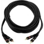 Audio RCA -kaapeli Omnitronic 30209382 2x2, 15 m, RCA plugi plugiin, stereosignaali