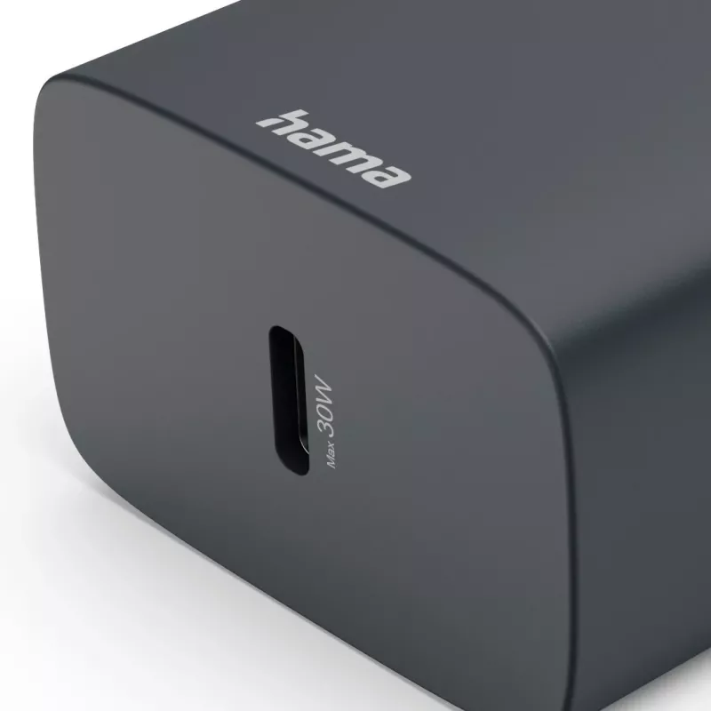 Hama 00086442 laturi mobiililaitteille älypuhelin harmaa AC-pikalataus sisäkäyttöön