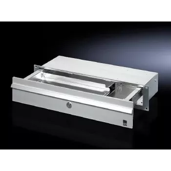 Laatikkoyksikkö Rittal CP 6002.000 — alumiini-/teräskotelo, 390×139×32 mm, harmaa