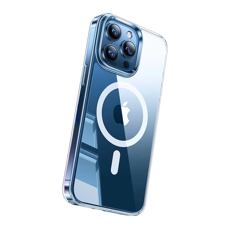 Suojakotelo magneettinen Torras GUARDIAN iPhone 15 Pro:lle Clear Diamond-viimeistely