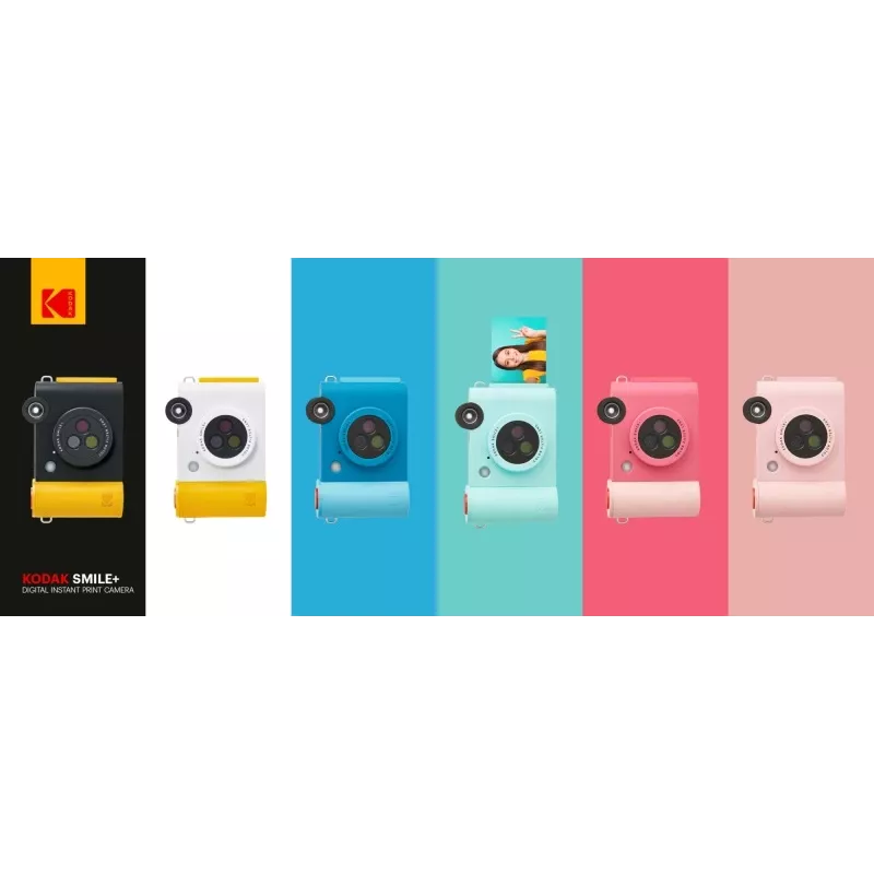 Kodak SMILE+ pikakamera, 2x3 tuumaa, valkoinen