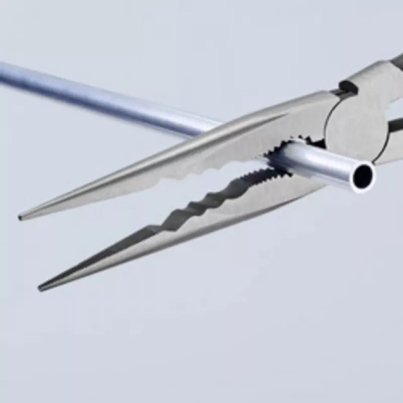 KNIPEX pitkävartiset suorakärkipihdit poikittaisprofiileilla