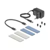 SSD-kotelo DeLOCK 42027 harmaa M.2 10 Gbit/s USB Type-C