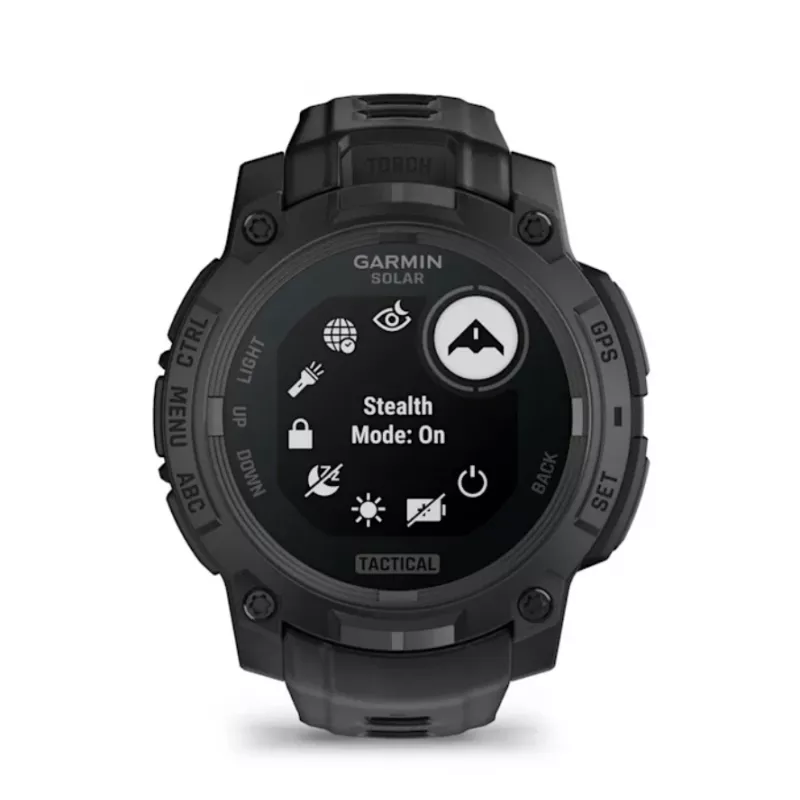 Älykello GARMIN Instinct 3 45 mm Solar Tactical Edition musta — 45 mm, aurinkolataus, GPS, sykemittari