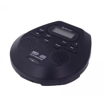 Kannettava CD-soitin Denver DMP-395B musta MP3-toisto LCD-näyttö