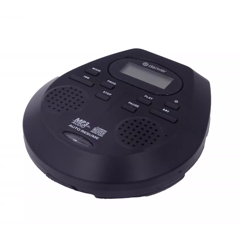 Kannettava CD-soitin Denver DMP-395B musta MP3-toisto LCD-näyttö