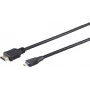 HDMI-kaapeli S/CONN Micro-HDMI 1 m