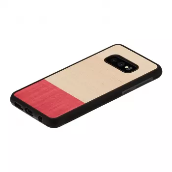 Man and wood -älypuhelinkotelo Galaxy S10e:lle – miss match musta, suojaava kova kuori