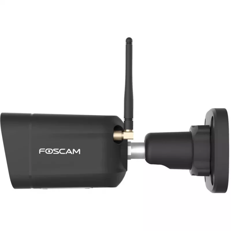 Foscam V8P ulkokäyttöön tarkoitettu bullet-WiFi-kamera, 8 MP 4K (3840x2160), kaksikaistainen WiFi, valonheitin, sireeni, yönäkö, musta