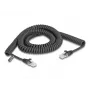 DeLOCK RJ45-spiraalikaapeli uros–uros Cat.5e 3 m musta