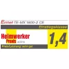 Einhell TE-MX 1600-2 CE - laasti - väri - jauhe - musta - punainen - M14 - ergonominen - 750 RPM - 1600 W