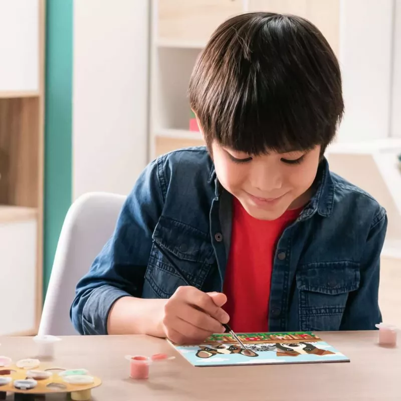 Maalaussarja Ravensburger CreArt – koirat ja kissat (maalaa numeroilla -sarja)
