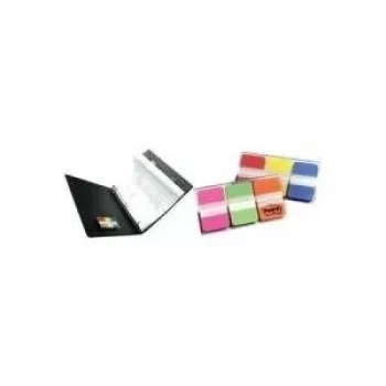 3M Post-It tarraliuskat - 1 pakkaus - punainen - keltainen - sininen - 22 liuskaa/väri - 66/annostelija - sininen - punainen - keltainen - 25,4 mm - 38 mm - 22 arkkia