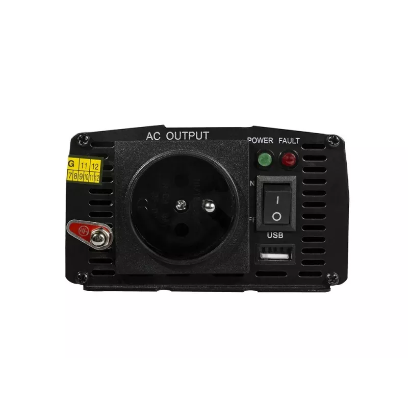 Vaihtosuuntaaja Green Cell INV14 300W DC 24V 230V USB, Type-E pistorasia, aktiivinen jäähdytys