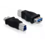 USB-sovitin DeLOCK USB 3.0-B M - USB 3.0-A FM 65179