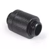 Alphacool ES D-Plug 20 mm G1/4 ulkokierre – G1/4 ulkokierre, Deep Black