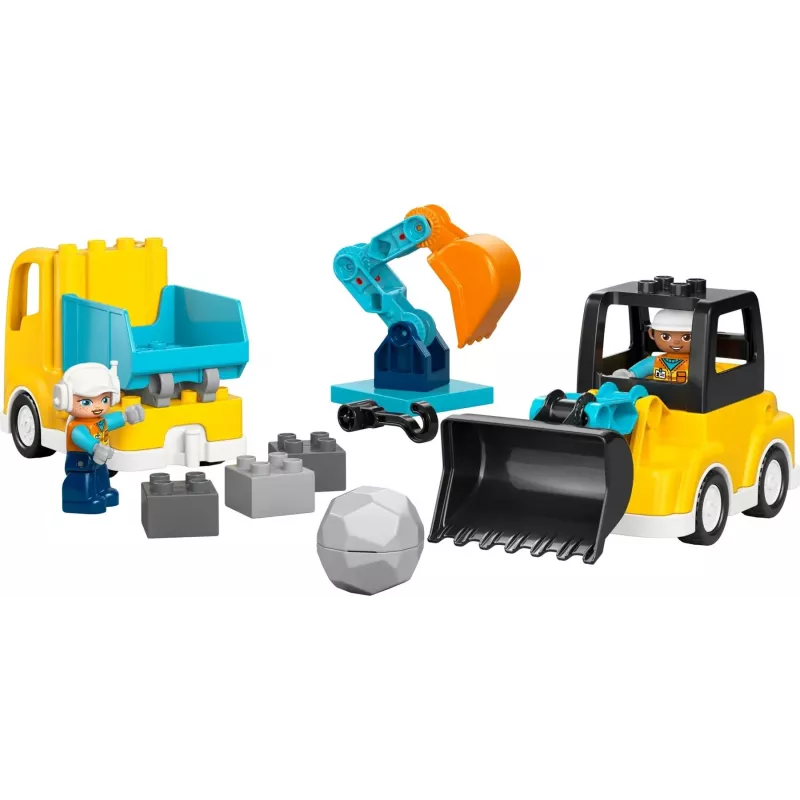 LEGO DUPLO 10475 3-in-1 Rakennustyömaan ajoneuvot
