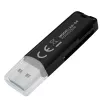 Kortinlukija SAVIO AK-64 USB 3.2 Gen 1 Type-A-lähtö, MicroSD-paikka, 5000 Mbit/s, musta